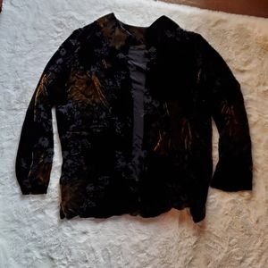 Black and sunflower cardigan